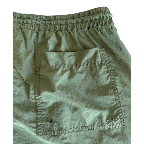 ATHLETA Tuscan Olive Green Nylon "Expedition" Athletic Shorts Size 4 - Picture 10 of 10